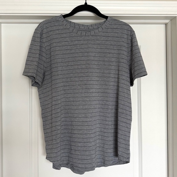 Lululemon Love Crew Gray Stripe Tee | 10/12 - Picture 3 of 7
